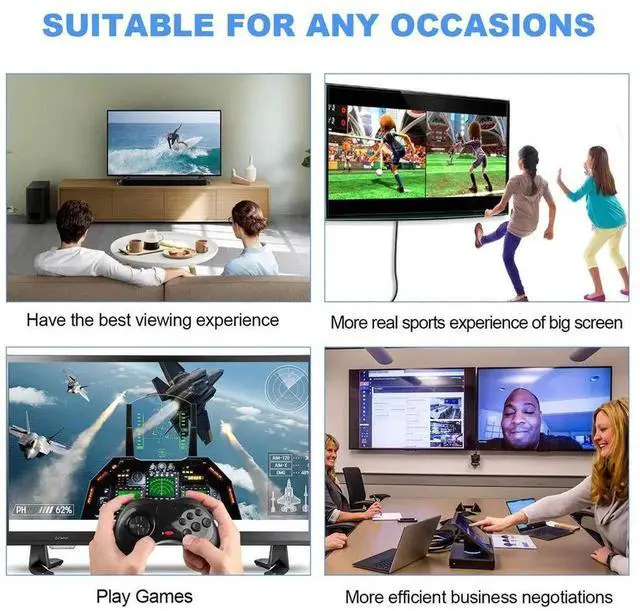 Alt view image 4 of 7 - AOMOPROING 8K Display Port to DisplayPort Cable 1.4 10ft Ultra HD 4K 144Hz, 8K 60Hz, HBR3(7680x4320 Resolution) High Speed 32.4Gbps, Long Braided DP 1.4 1.2 Cable