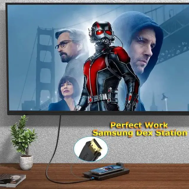 Alt view image 4 of 7 - AOMOPROING HDMI Cable 6 FT, 2-Pack, 4K ARC/eARC HDMI 2.0 Cord for Soundbar, High Speed Male to Male for HDCP 2.2, HDR, Cinema,TV, PS4, PS5, Xbox, Roku, Bluray Player, Gaming, Computer, Monitor