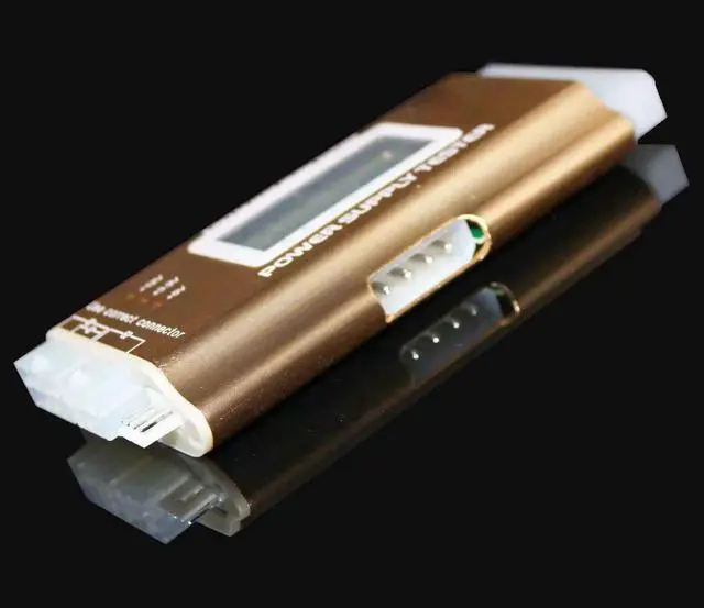 Alt view image 2 of 6 - Aomoproing 20+4 Pin LCD Computer Power Supply Tester for SATA IDE HDD ATX ITX BYI Connectors-Golden