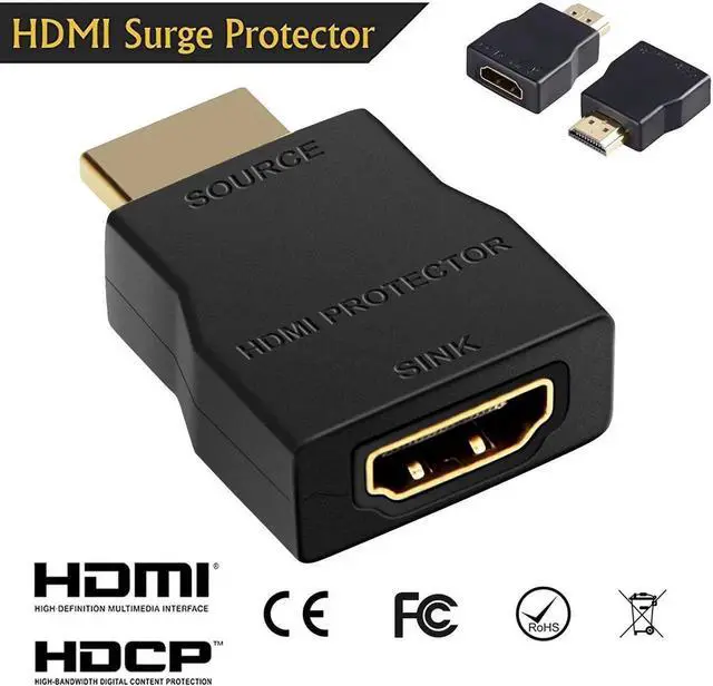 Alt view image 2 of 7 - AOMOPROING HDMI Surge Protector, Mini Portable HDMI 1.4 Protector for ESD and Surge Protection, Support HDCP 4K 30Hz - 1 Pack