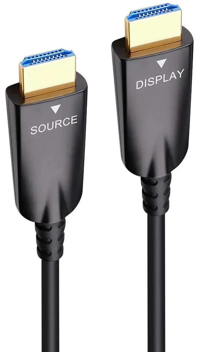 Alt view image 3 of 6 - AOMOPROING 25ft Fiber Optic HDMI Cable 4K 60Hz 1080p HD Video 3D ARC HDCP CEC High Speed Long Cord for Computer Monitor TV Projector (25 Feet, Black)