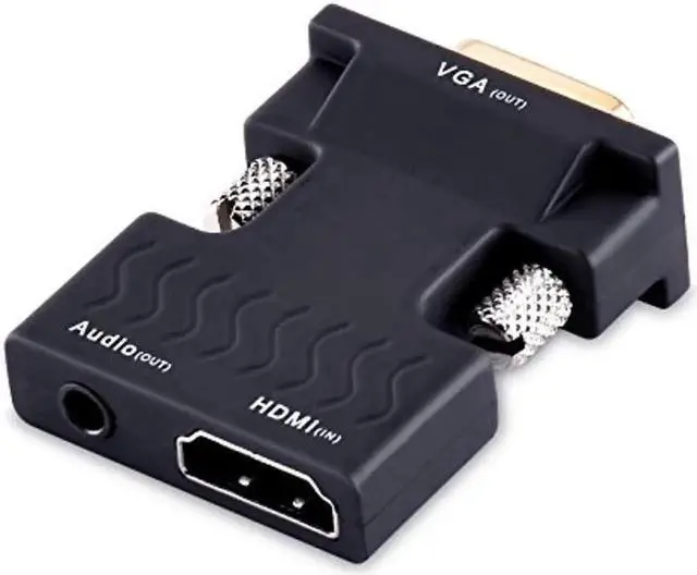 Alt view image 5 of 6 - AOMOPROING HDMI to VGA Converter with Audio, Tendak Gold-Plated 1080P HDMI Female to VGA Male Video Adapter with 3.5mm Stereo Audio for Laptop PC PS3 Xbox STB Blu-ray TV Stick