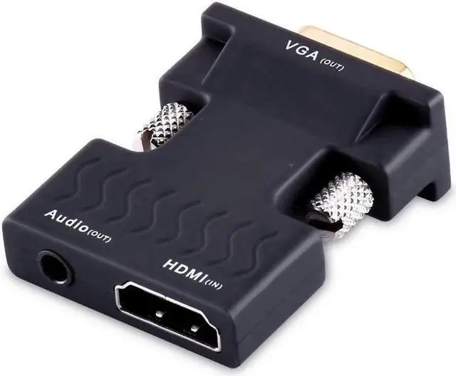 Alt view image 4 of 6 - AOMOPROING HDMI to VGA Converter with Audio, Tendak Gold-Plated 1080P HDMI Female to VGA Male Video Adapter with 3.5mm Stereo Audio for Laptop PC PS3 Xbox STB Blu-ray TV Stick