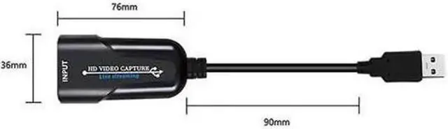 Alt view image 6 of 6 - AOMOPROING HD 1080P HDMI To USB 3.0 Video Capture Card Game Recording Box for Computer Youtube OBS Etc. Live Streaming Broadcast