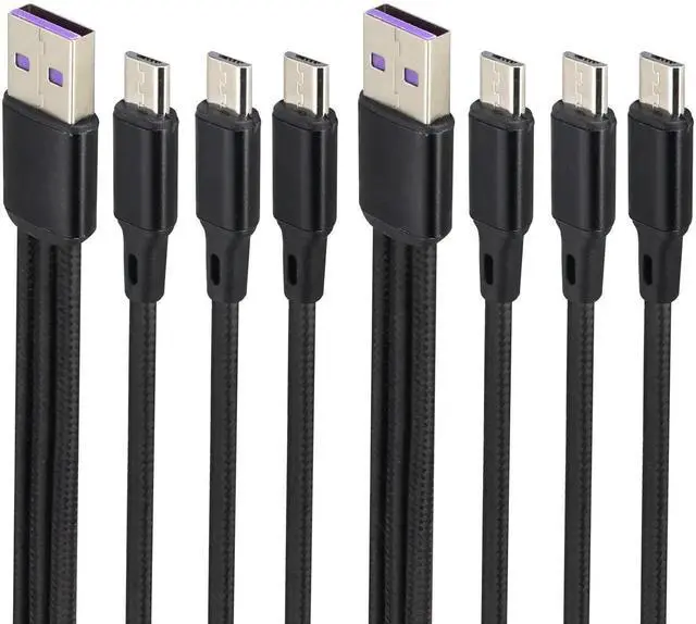 Main image of 4Ft/2Pack Micro USB Multi Charging Cable 3 in 1 Fast Charging Cord 2A USB 2.0 A Male to Three Micro USB Male Y Splitter Charge Cord for Smart Phones&Any Micro USB Powered Device(Black-3Micro)