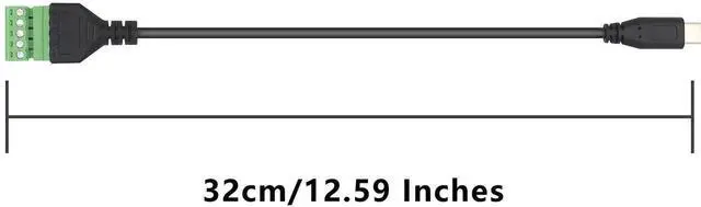 Alt view image 6 of 7 - Aomoproing USB C Terminal, Type C Male Screw Terminal Block Connector Solderless Pluggable 5P Block Extension Cord Transfer Data & Charging for Type-C Interface Devices (USB C Male)