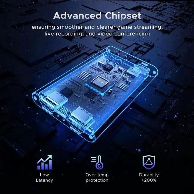 Alt view image 7 of 7 - AOMOPROING Video Capture Card, USB 3.0 Capture Card 4K HDMI Loop-Out, 1080P 60FPS/2K 30FPS Video Game Capture for Works for PS5/Camera/PC