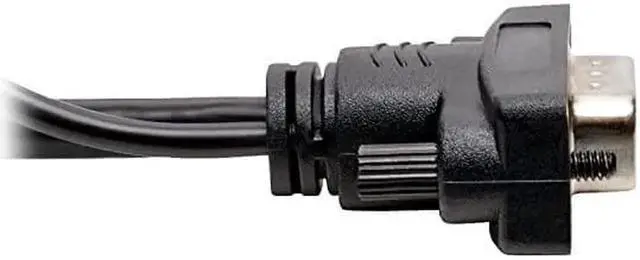 Alt view image 4 of 6 - AOMOPROING HDMI to VGA + Audio Adapter Converter Cable Active Low Profile HD15 + 35mm MM 1080p 60Hz 15ft 15 P566015VGAA