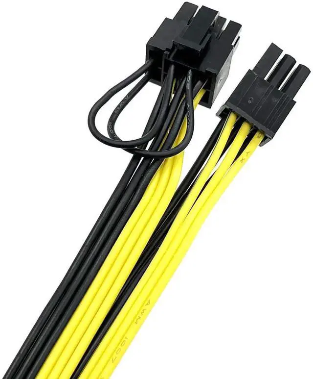Alt view image 4 of 5 - Aomoproing  6X 6 Pin PCI-E to 8 Pin(6+2) PCI-E (Male to Male) GPU Power Cable (50cm) Not Include Card