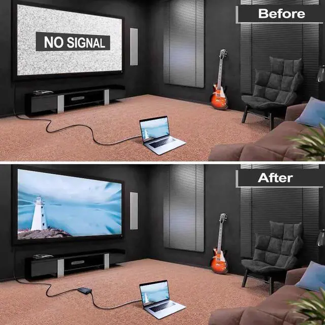 Alt view image 7 of 7 - AOMOPROING 4K2K 1080P 3D HDMI Booster, HDMI 2.0 Signal Amplifier Repeater Boost Up to 200ft Transmission Distance 18Gbps Bandwidth for HDTV,PS4, Oculus and More (HDMI 2.0)