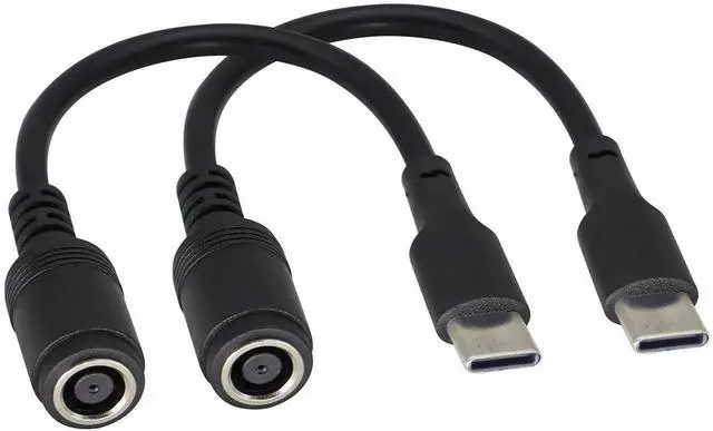 Main image of Aomoproing USB Type C Male External to DC 7.4mmx5.0mm Female Internal Connector Quick 5A Charging Power Supply Suitable for Mobile Phones,Tablets,laptops Power Sockets(17cm/6.7inch-2Pack)