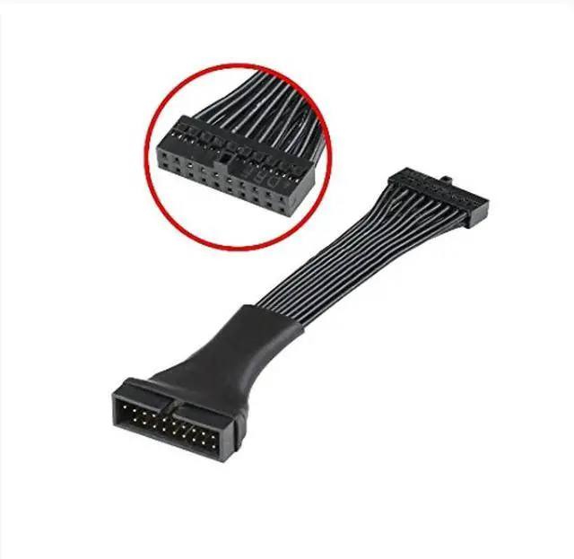 Alt view image 2 of 3 - Aomoproing Low Profile USB 3.0 Header Extender Cable 15CM