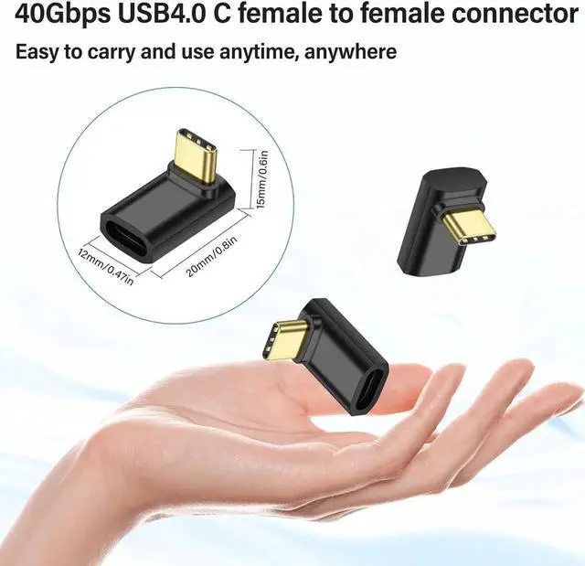 Alt view image 2 of 5 - Aomoproing 2 Pack 240W USB C 90 Degree Angle Adapter