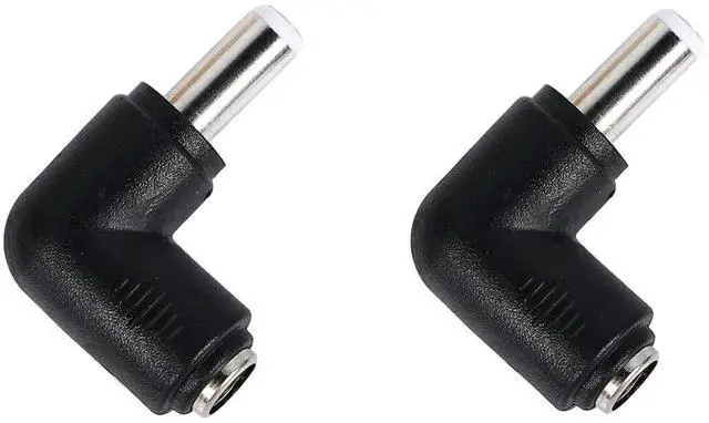 Main image of Aomoproing DC Power Connector Adapter 90 Degree Angle DC5.5 x 2.5mm Male Plug to 5.5x2.1mm Female Jack Adapter Coupler DC 5521 Female to 5525 Male Converter 2pcs