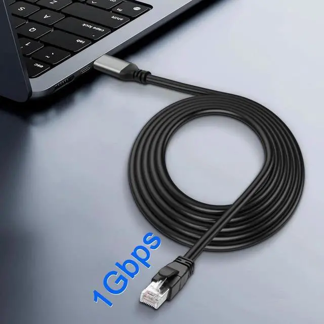 Alt view image 6 of 7 - Aomoproing USB A to Ethernet Cable Gigabit LAN Network 1 Gbps USB 3.0 Type A Male to RJ45 Male/Female Adapter Cord for Laptop PC and More Directly Connected to Switch, Router, Modem-2M/6.5FT