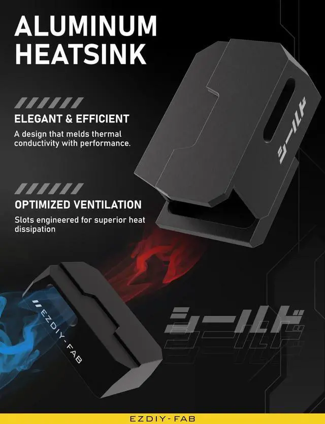 Alt view image 3 of 6 - Shield Series 8-Pin PCIe GPU Power Adapter,90-Degree Angled Connector, Aluminum Design for Graphics Cards Standard Type,Black-2 Pack