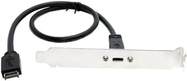 Alt view image 3 of 3 - Aomoproing USB 3.1 Type-E Motherboard Front Panel Header Connector to USB-C Back Panel Extension Cable - 40cm
