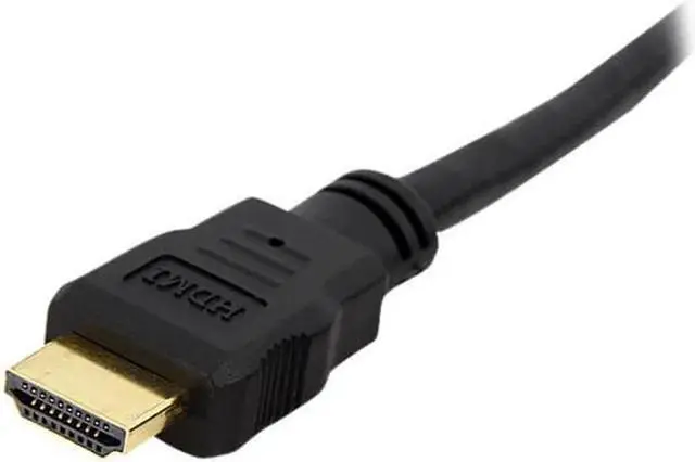 Alt view image 2 of 3 - AOMOPROING HDMI 3 ft. Black HDMI Panel Mount Cable Female to Male