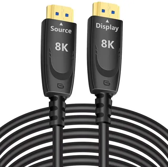 Main image of 8K Fiber Optic HDMI Cable 50ft Long HDMI Cord 4K@120Hz 8K@60Hz 48Gbps 2.1 Ultra High Speed Gaming HDR eARC HDCP in Wall Rated Compatible with Fire TV Soundbar PS5 PS4 Xbox 1440p 240Hz Monitor