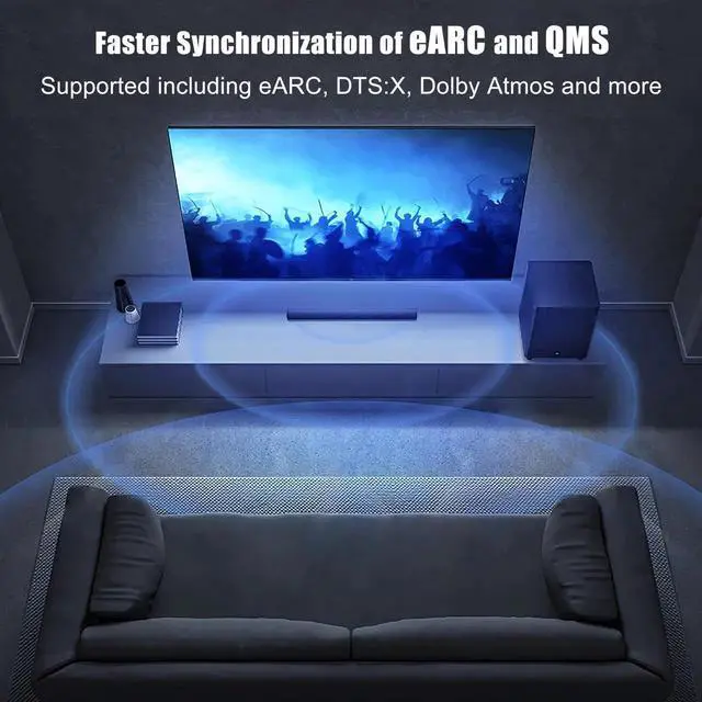 Alt view image 4 of 7 - 8K HDMI 2.1 Cables 3 FT, 20-Pack, High Speed HDMI ARC/eARC Cable 48Gbps, 8K@60Hz, 4K@144Hz, 1080P@240Hz-HDCP 2.2,3D/HDR for Soundbar, PS5/4, Xbox, Roku, Cinema, TV, Computer, Monitor & More