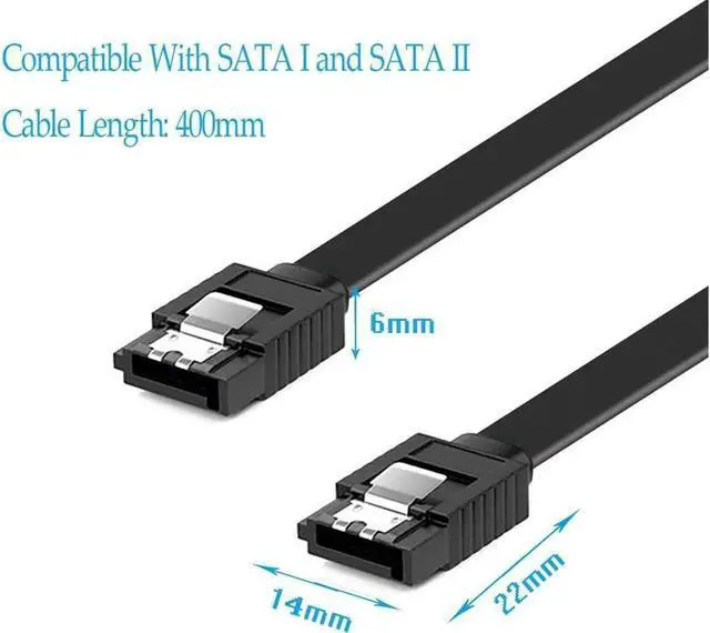 Alt view image 4 of 6 - Aomoproing 12-Pack SATA III Cable,SATA III 6.0 Gbps Data Cable Straight with Locking Latch 16 Inches SATA Cable Pack for HDDSSDCD and DVD Drives
