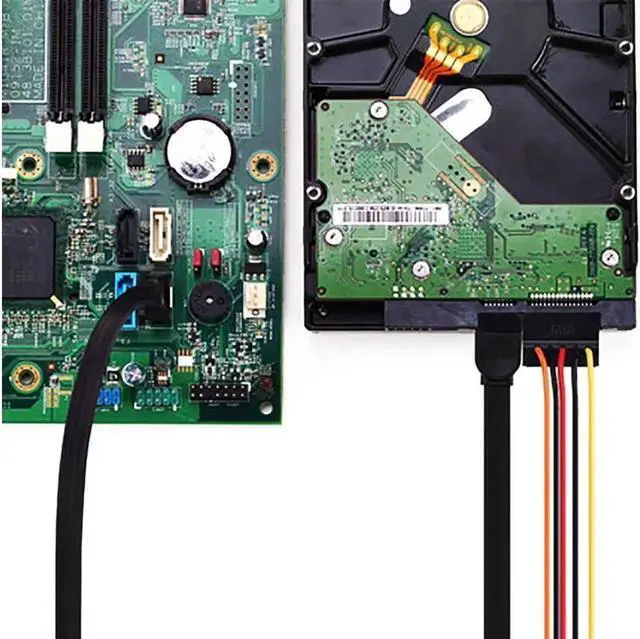 Alt view image 6 of 6 - Aomoproing 12-Pack SATA III Cable,SATA III 6.0 Gbps Data Cable Straight with Locking Latch 16 Inches SATA Cable Pack for HDDSSDCD and DVD Drives