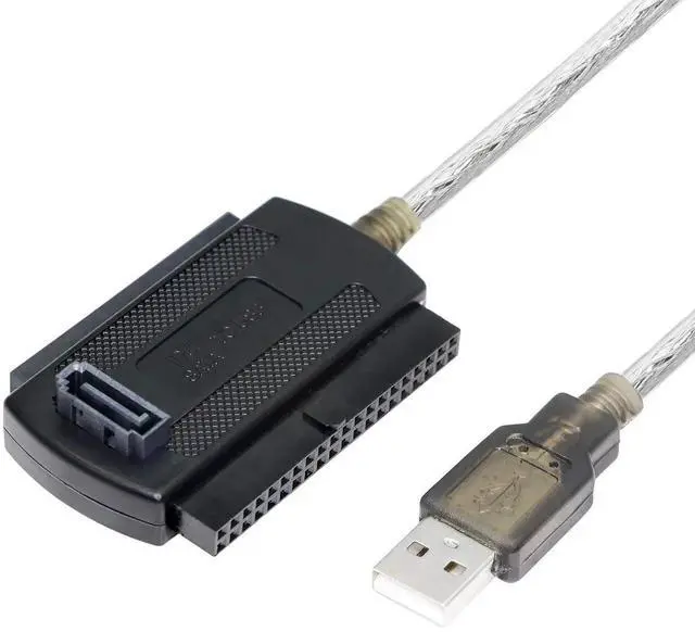Alt view image 3 of 7 - Aomoproing USB to SATA IDE Converter Cable Adapter USB 2.0 to 2.5/3.5/5.25in IDE and SATA Adapter Cable (1.8FT White)