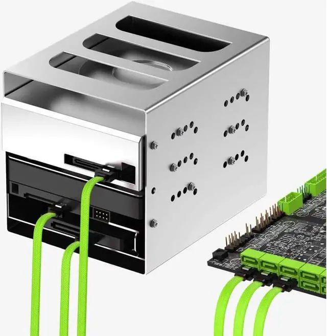 Alt view image 2 of 7 - Aomoproing 3PACK SATA Cable III 3 Pack 6Gbps Straight HDD SDD Data Cable with Locking Latch 18 Inch for SATA HDD, SSD, CD Driver, CD Writer, Green