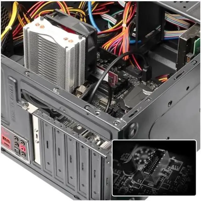 Alt view image 6 of 6 - Aomoproing USB 3.1 Front Panel Header to USB-C Type-C Female Extension Cable 40cm with Panel Mount Screw UC-037