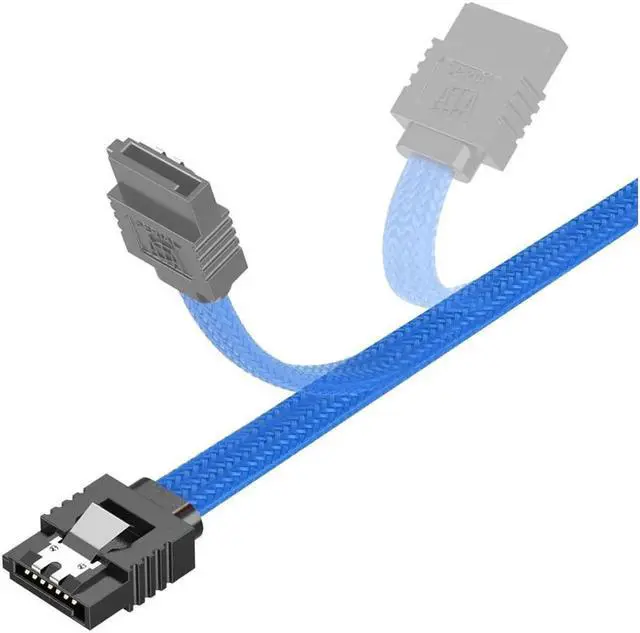 Alt view image 5 of 7 - Aomoproing SATA Cable III 3 Pack 6Gbps Straight HDD SDD Data Cable with Locking Latch 18 Inch for SATA HDD, SSD, CD Driver, CD Writer, Blue