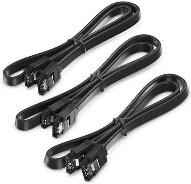 Alt view image 4 of 6 - Aomoproing SATA Cable III 10 Pack 6Gbps Straight HDD SDD Data Cable with Locking Latch 16 Inch(40cm) for SATA HDD, SSD, CD Driver, CD Writer