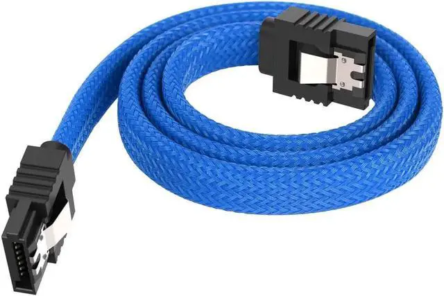 Alt view image 3 of 7 - Aomoproing SATA Cable III 3 Pack 6Gbps Straight HDD SDD Data Cable with Locking Latch 18 Inch for SATA HDD, SSD, CD Driver, CD Writer, Blue