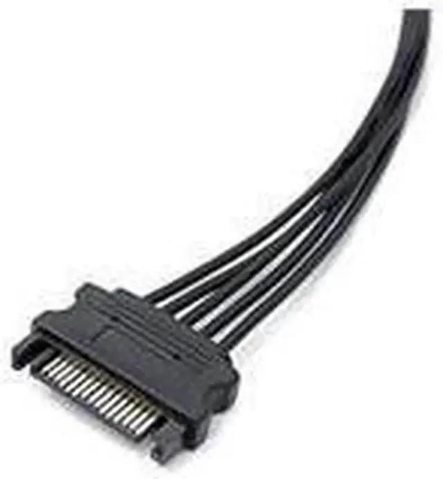 Alt view image 4 of 6 - Aomoproing 15 PIN Sata Power Splitter(2Packs) 15 Pin Sata to 5 Sata Power Splitter Adapter Cable- 21 Inches