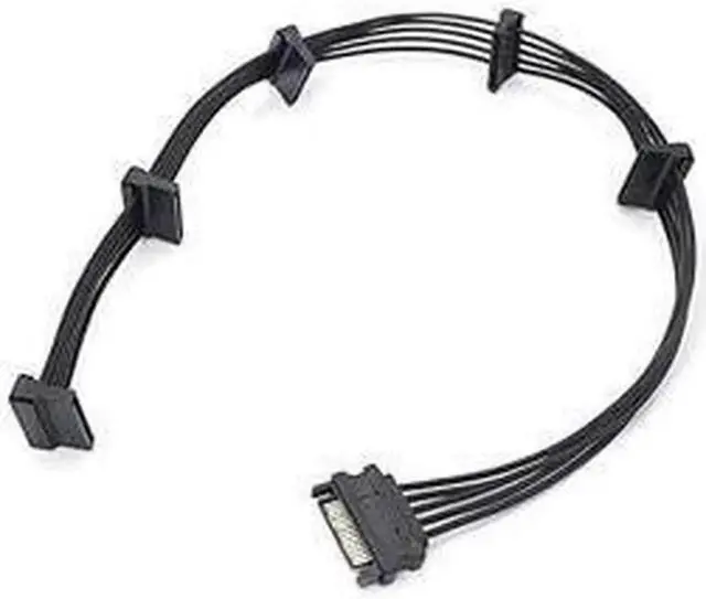 Alt view image 3 of 6 - Aomoproing 15 PIN Sata Power Splitter(2Packs) 15 Pin Sata to 5 Sata Power Splitter Adapter Cable- 21 Inches