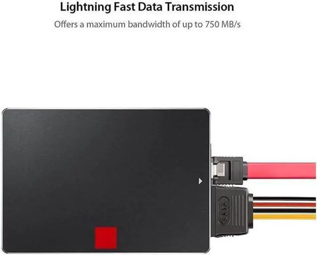 Alt view image 3 of 6 - Aomoproing SATA Cable SATA Data Cable and SATA Power Splitter Cable ST1003