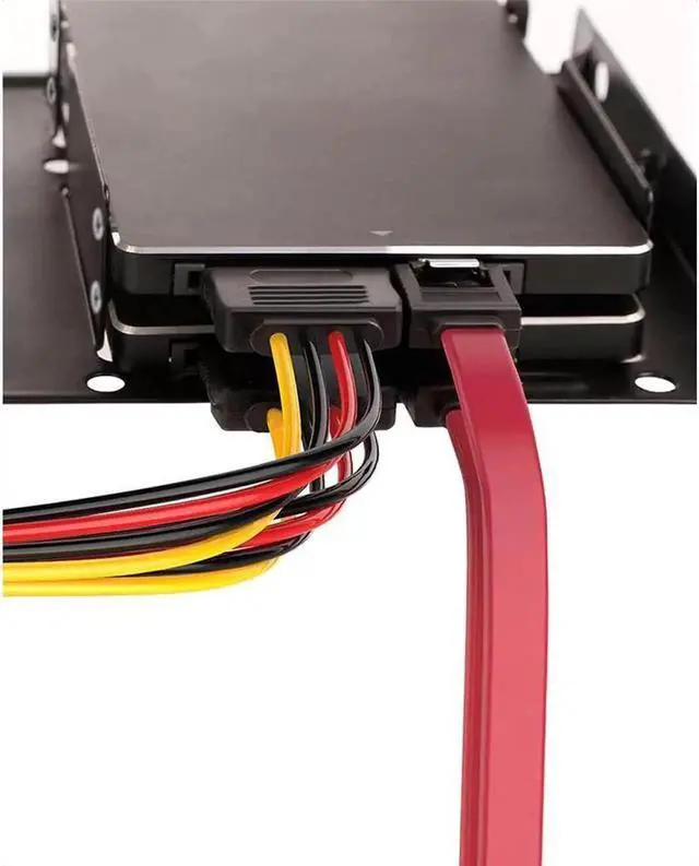 Alt view image 2 of 6 - Aomoproing SATA Cable SATA Data Cable and SATA Power Splitter Cable ST1003