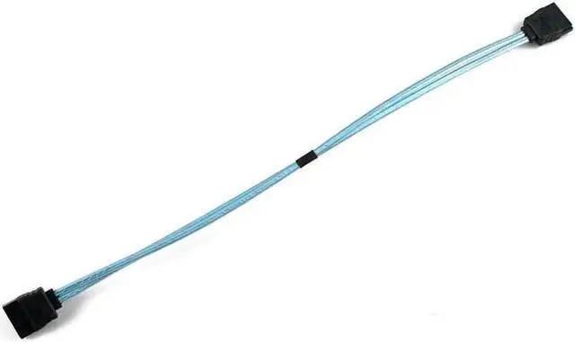 Alt view image 4 of 4 - Aomoproing 5 Pieces of 8" inches (20cm) Ultra Thin Straight to Straight SATA Cable