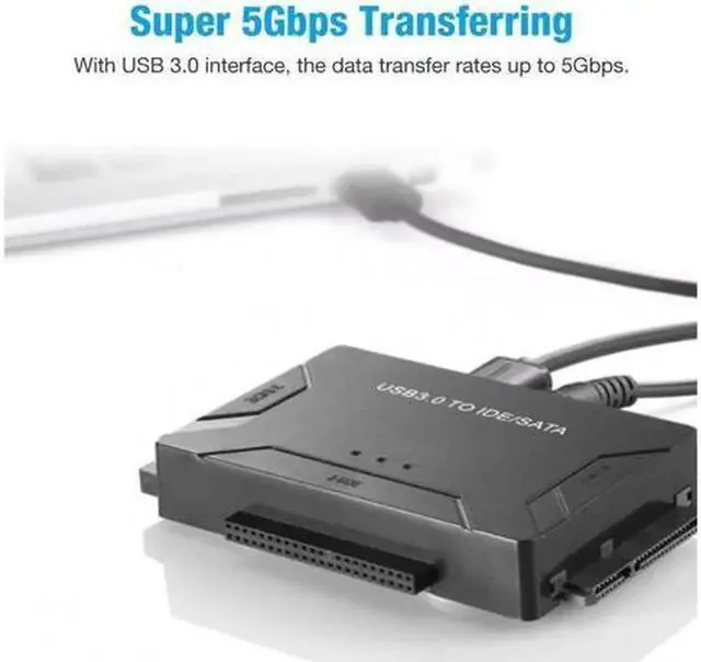 Alt view image 7 of 7 - Aomoproing USB 3.0 to IDE & SATA Converter External Hard Drive Adapter Kit 2.5"/3.5" Cable