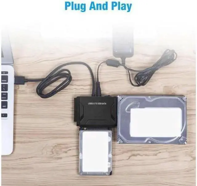 Alt view image 6 of 7 - Aomoproing USB 3.0 to IDE & SATA Converter External Hard Drive Adapter Kit 2.5"/3.5" Cable