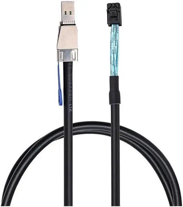 Alt view image 2 of 7 - Aomoproing Mini Sas 36Pin Sff 8643 To Sff 8644 mini-sas Server Hard Drive Transmission Adapter data Raid cable 3.3FT/1m