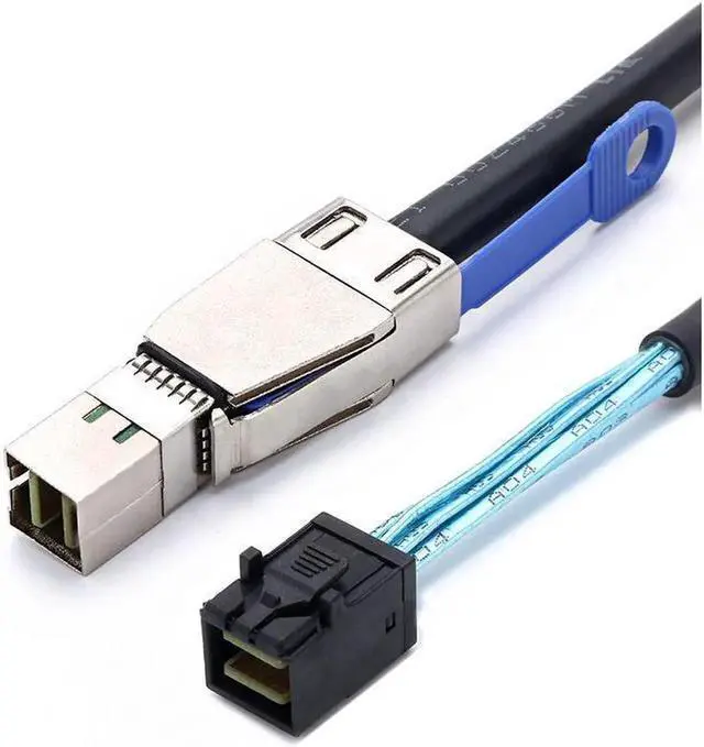 Alt view image 6 of 7 - Aomoproing Mini Sas 36Pin Sff 8643 To Sff 8644 mini-sas Server Hard Drive Transmission Adapter data Raid cable 3.3FT/1m