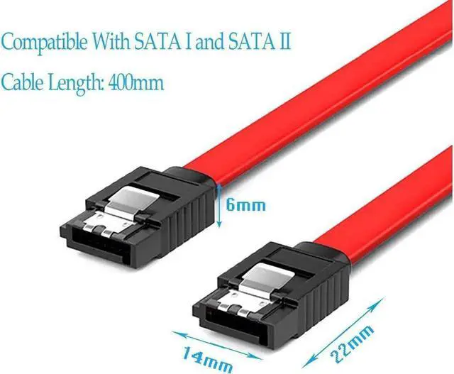 Alt view image 3 of 7 - Aomoproing 12-Pack SATA III Cable,SATA III 6.0 Gbps Data Cable Straight with Locking Latch 16 Inches SATA Cable Pack for HDDSSDCD and DVD Drives Red