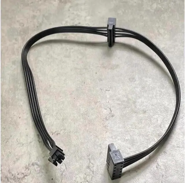 Alt view image 2 of 3 - Aomoproing For Main Board Interface Small 4Pin to Two SATA SSD Power Supply Cable 1Pc 45CM Cable MINI 4 Pin Turn 2 SATA Power Supply