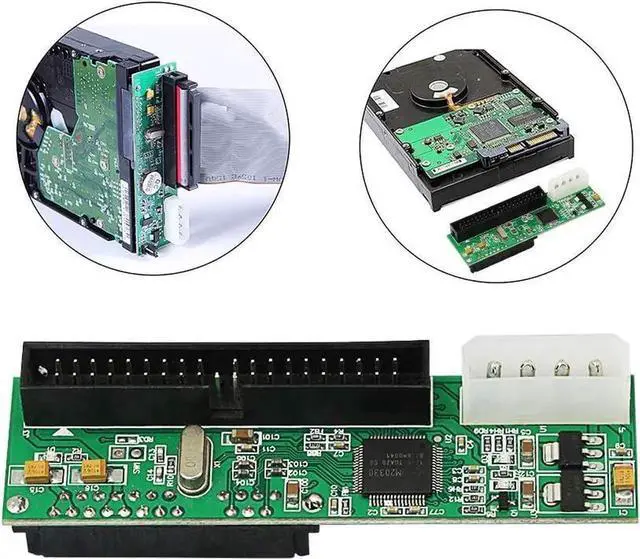 Alt view image 4 of 6 - Aomoproing SATA Female to 40 pin Male 3.5 inch IDE Adapter for PC and Mac Computer to SATA Hard Drive Interface Adapter(SATA F/3.5 M Big)