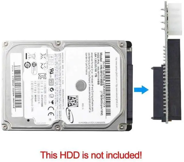 Alt view image 4 of 5 - Aomoproing 2.5 inch SATA to 3.5 inch IDE Adapter, 2.5 or 3.5 Inch HDD or SSD SATA Hard Drive to 40 Pin 3.5 Inch PATA Desktop Converter Card