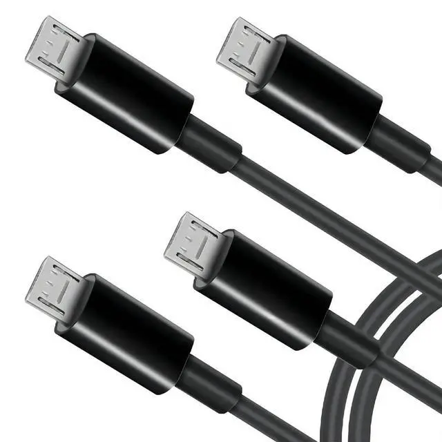 Alt view image 3 of 7 - Aomoproing 3-in-1 USB 2.0 A Male to Micro USB Male Charging Cord, Data Sync Adapter, Splitter Cable (Black-1m-3 Pack)