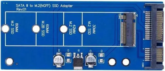 Alt view image 4 of 5 - Aomoproing Speed M2 NGFF ssd SATA3 SSDs Turn Sata Adapter Expansion Card Adapter SATA to NGFF -capacity -power