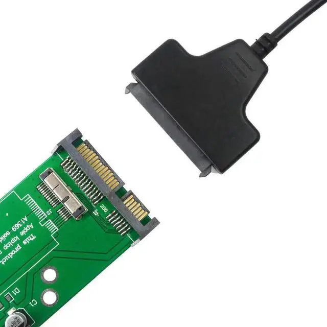 Alt view image 4 of 6 - Aomoproing 18pin to SATA Adapter with USB SATA Cable for 2010 2011 MacBook Air, HDD Hard Disk Drive Converter Support Model A1369 A1370