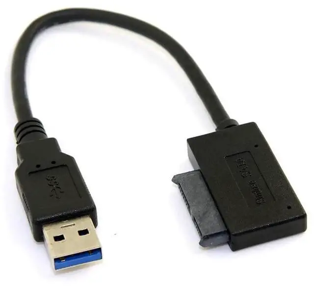 Alt view image 6 of 7 - Aomoproing USB 3.0 to SATA 7+6 13pin Slimline Sata Adapter Cable 5Gbps Compatible for Laptop CD DVD ROM Optical Drive