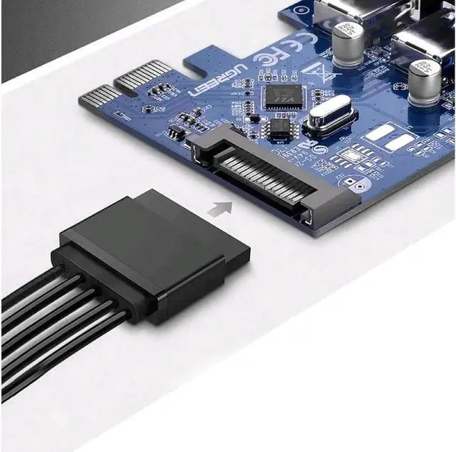 Alt view image 4 of 7 - Aomoproing 15 Pin SATA Power Extension Cable, 3pcs 13" Male to Female Extender Cable Cord Adapter for HDD, SSD, Optical Drives, DVD Burners, PCI Cards and Hard Drive Disk